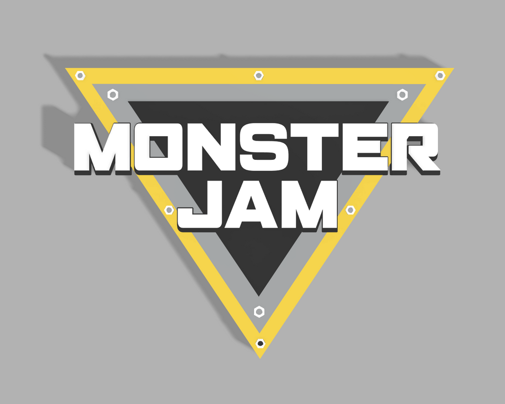 Monster Jam 3D Sign