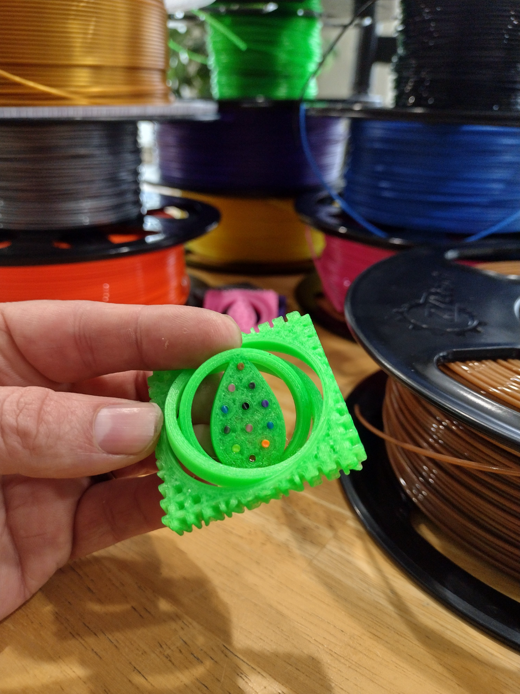 Easter Egg Gimbal Keychain