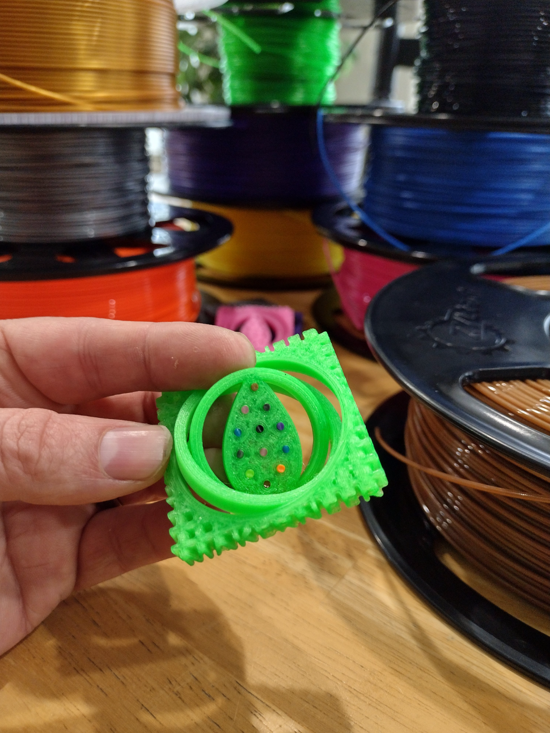 Easter Egg Gimbal Keychain