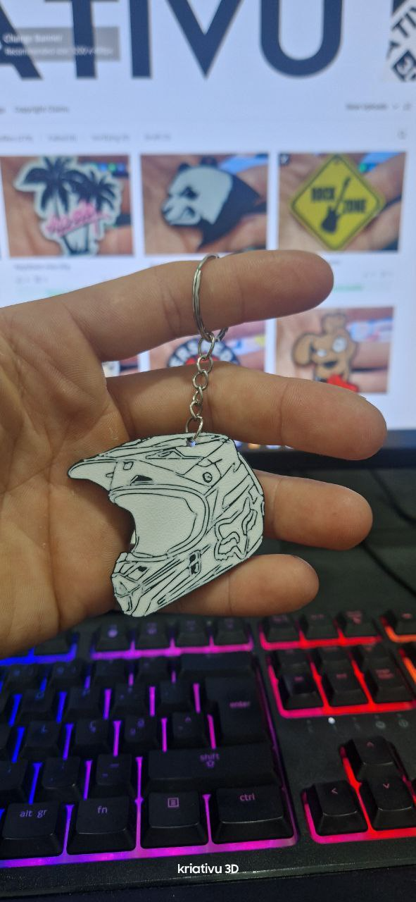 Keychain helmet