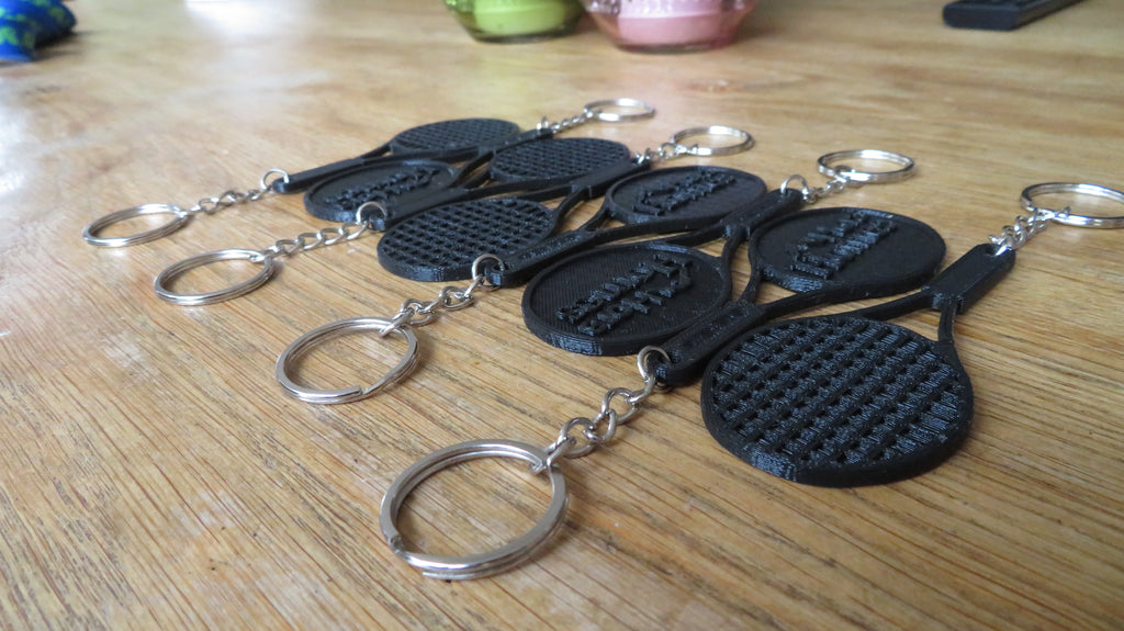 tennis keychain (Customizable)