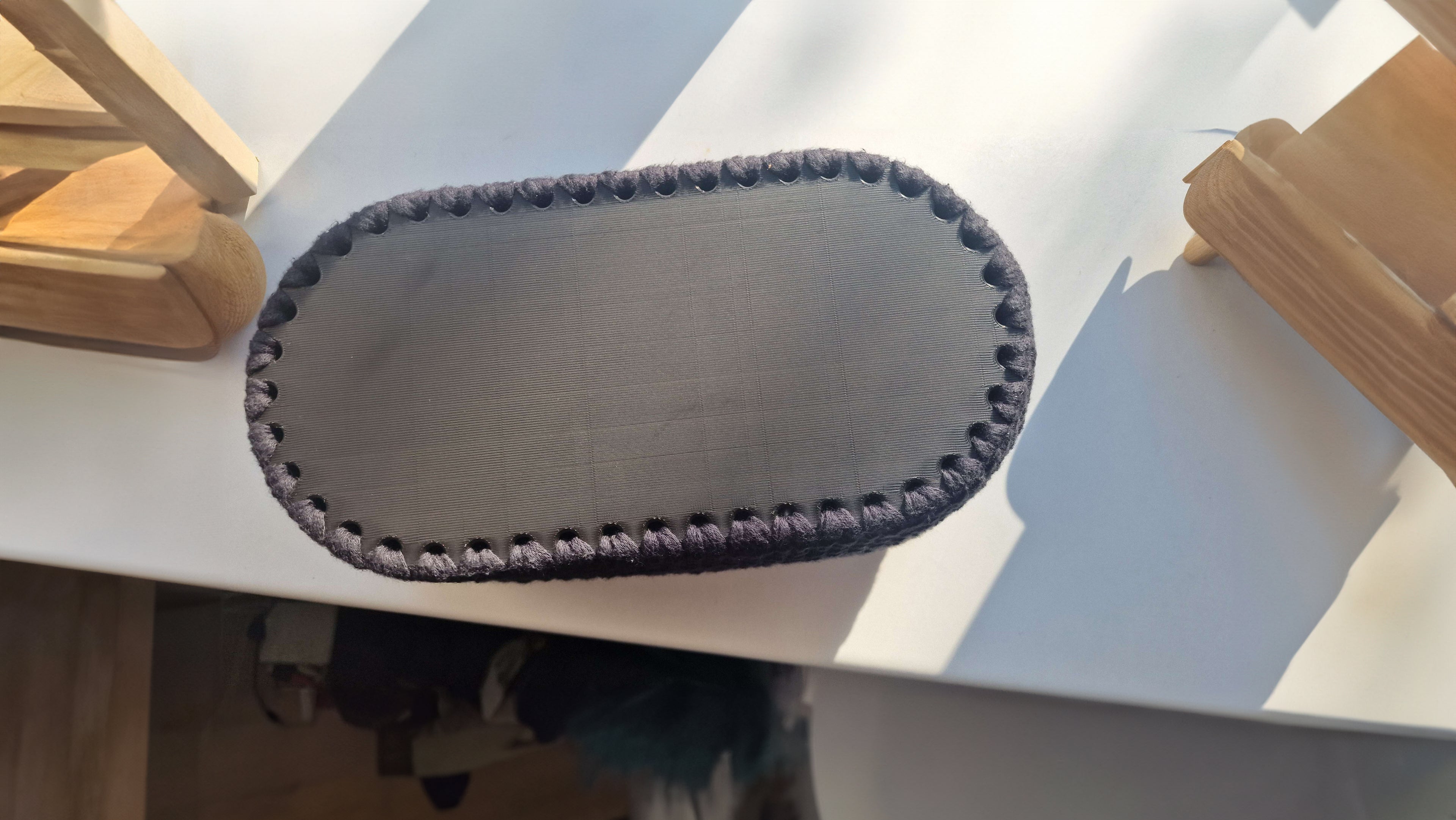Crochet Handbag Bottom - 250x125mm