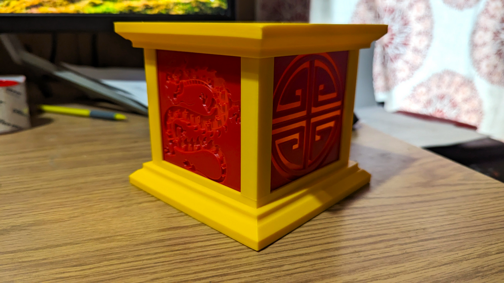 Dragon Tea Light Lantern Chinese New Year