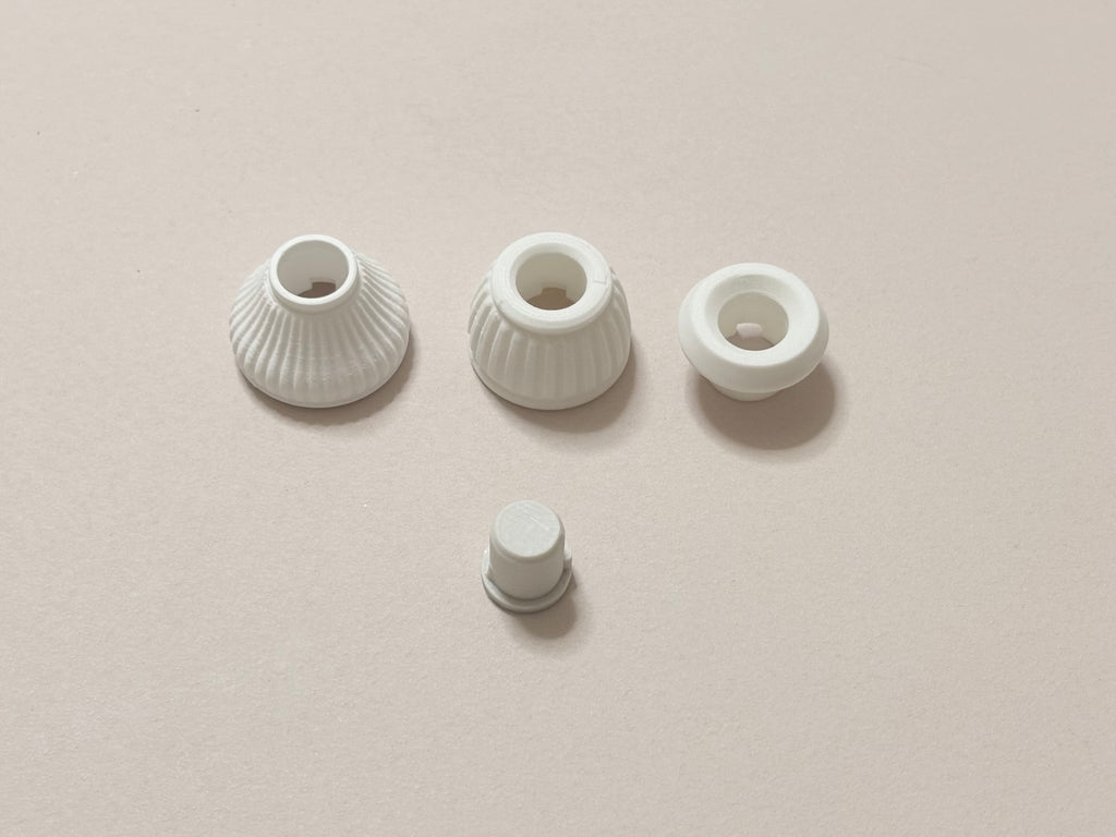 Rotary encoder knob, joystick cap and cover