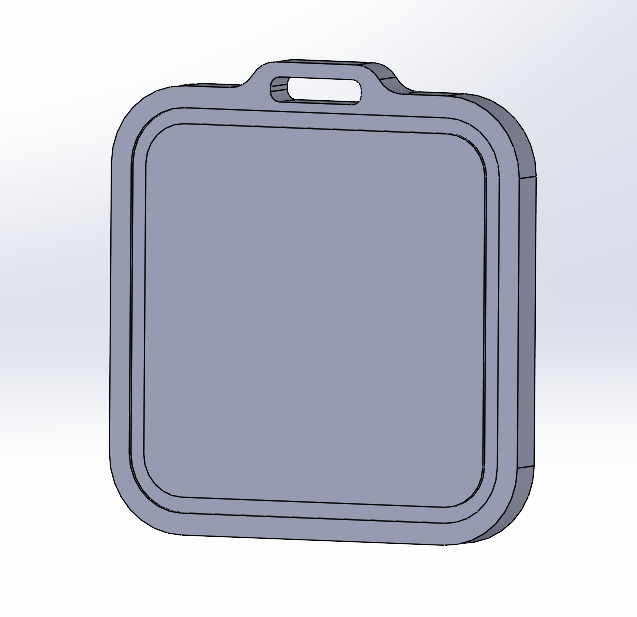 Square Blank keychain