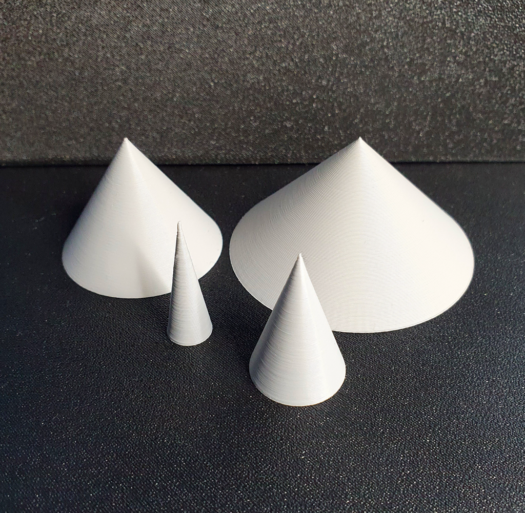 Cones of Different Sizes
