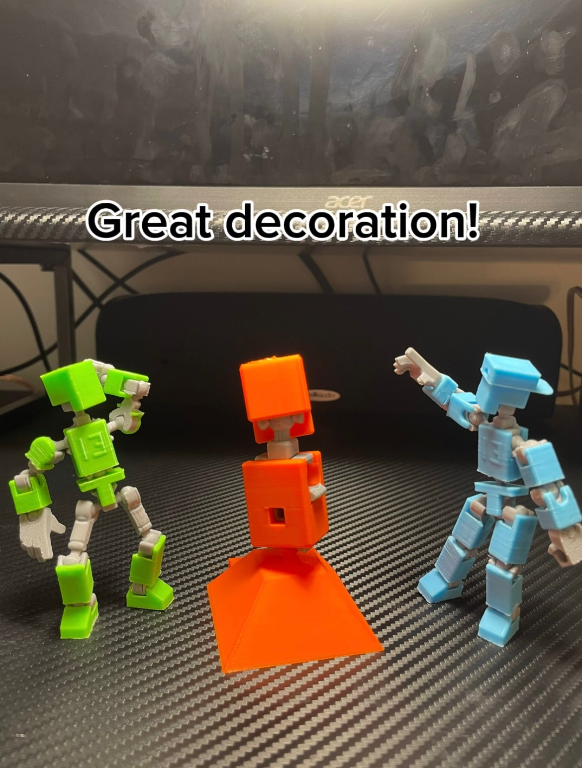 Articulated mini 13 statue multi color