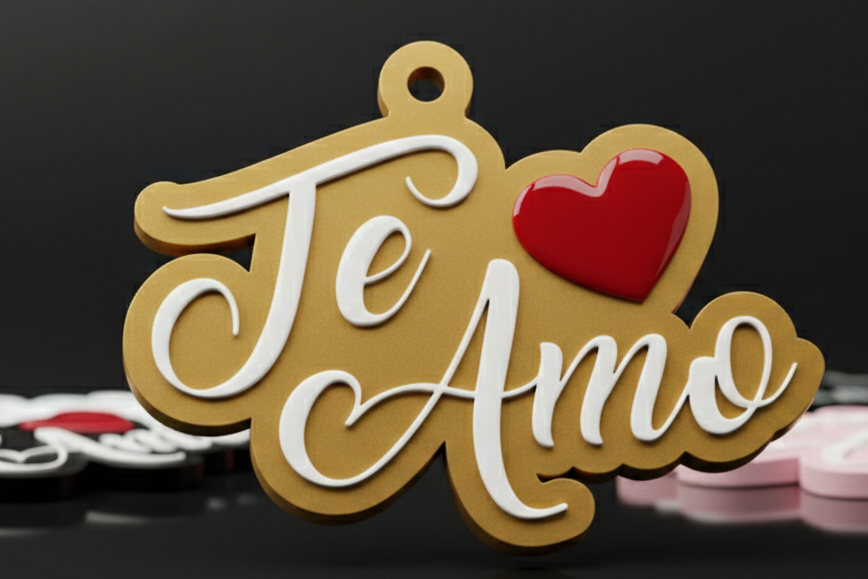 llavero te amo san valentin