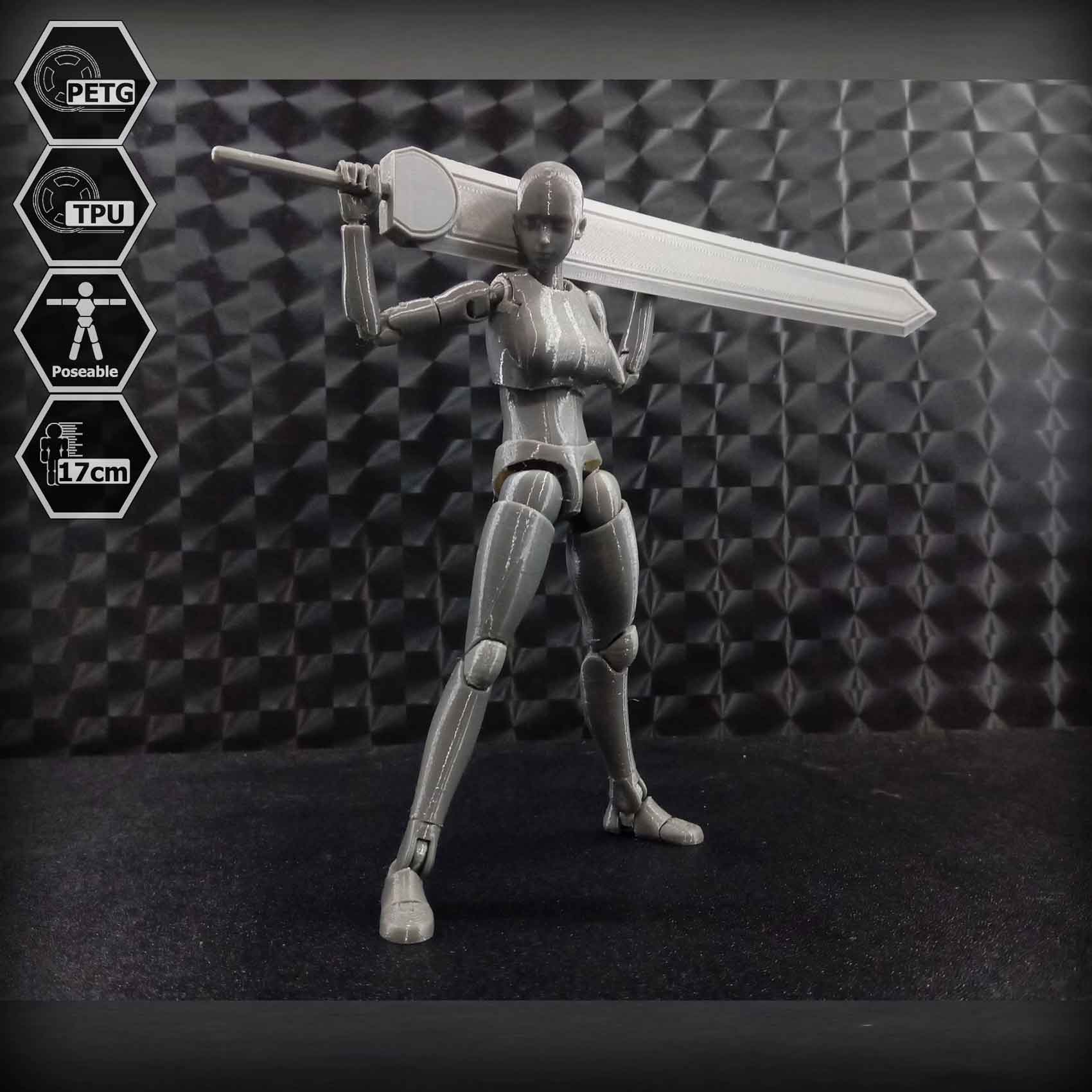 1/10 Scale TPU Joint Action Figure E.V.A 02