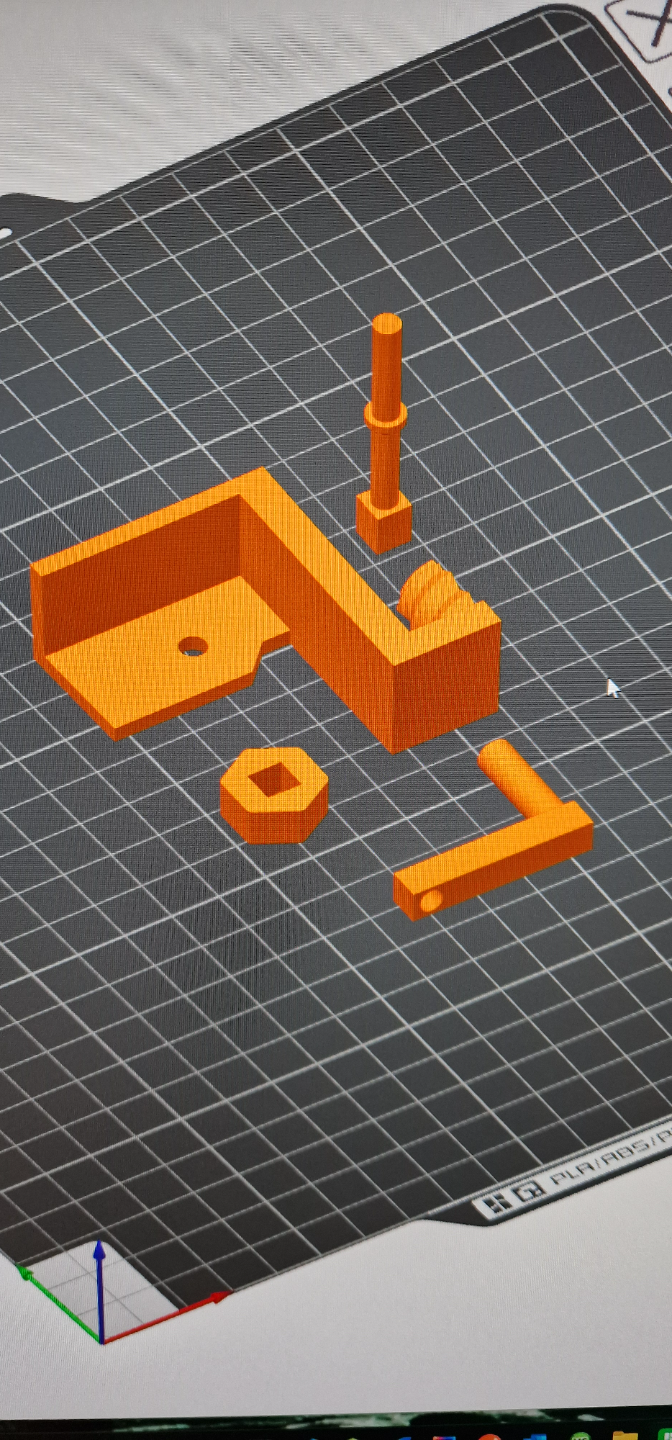 Marble Run 003 Addon: Simple hand-crank