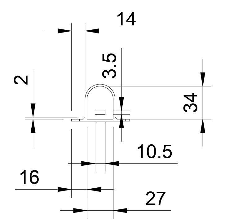 LED Tube Profile Holder Bracket Set