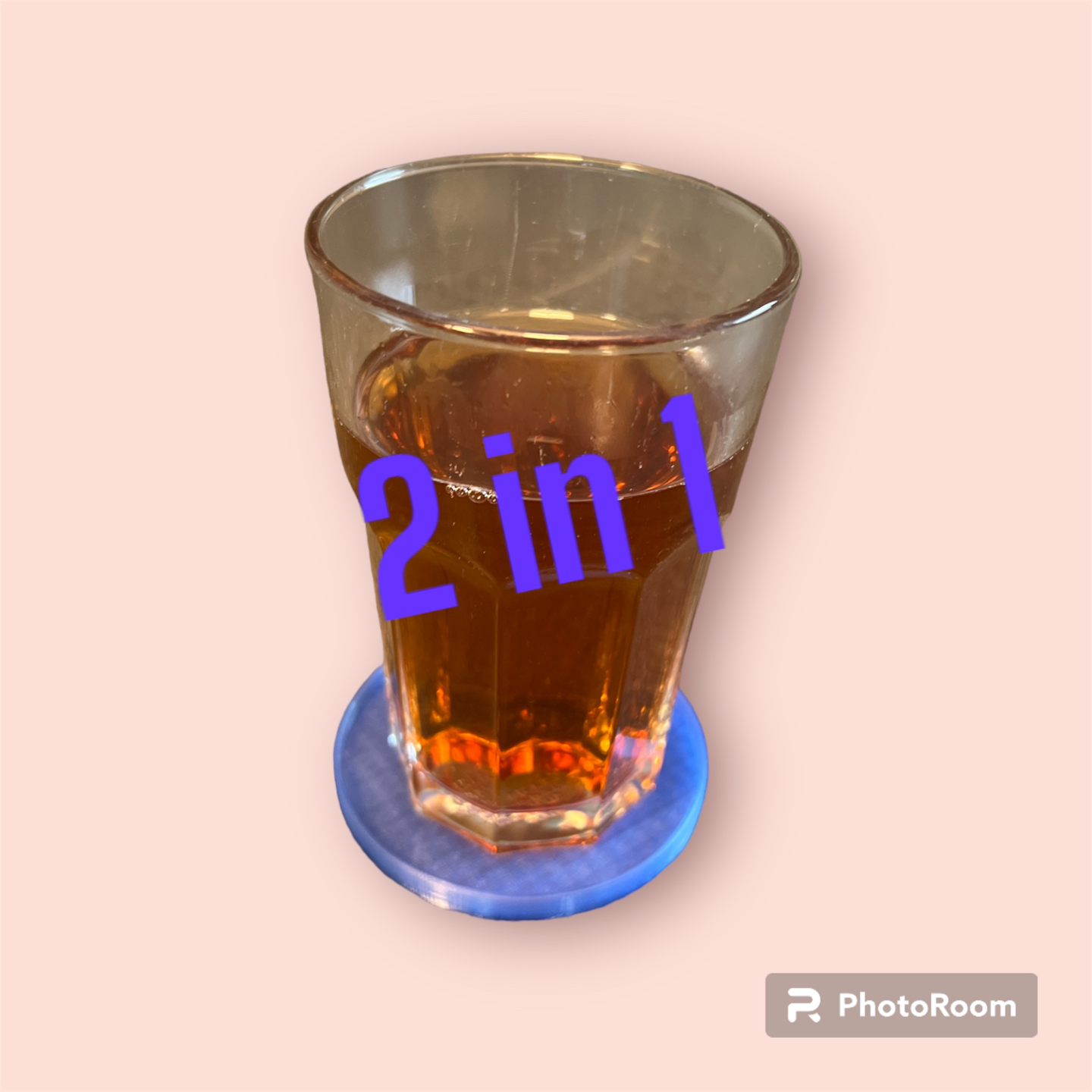 2 in1 drinking glass cover and coaster