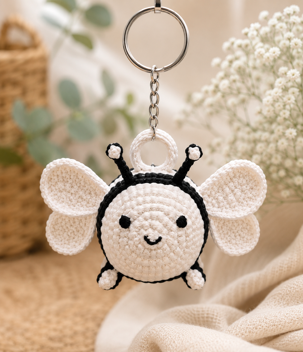 Crochet Bee Keyring
