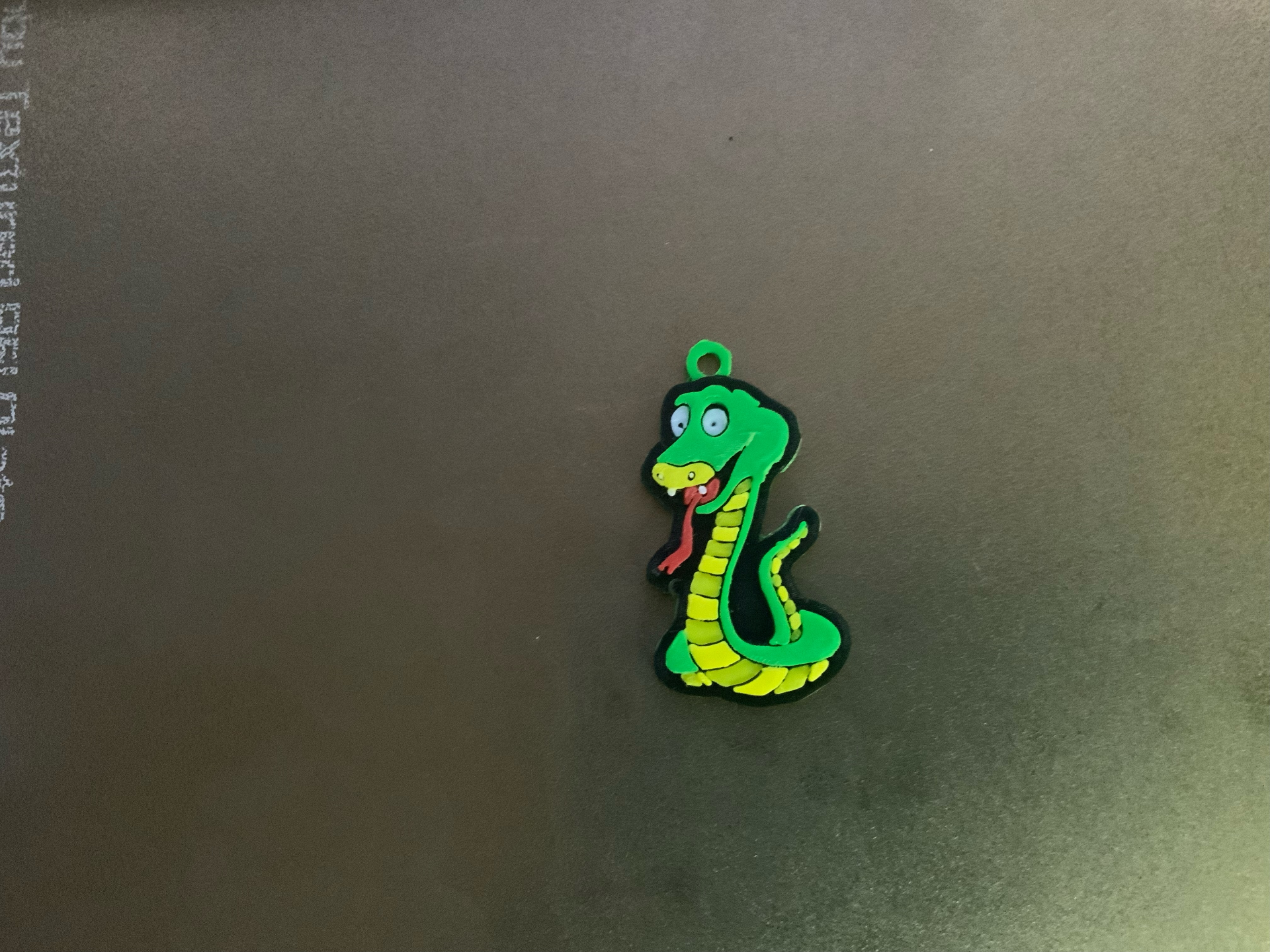 cute animal , drake the snake multicolor keychain / necklace pendant (free for commercial use)