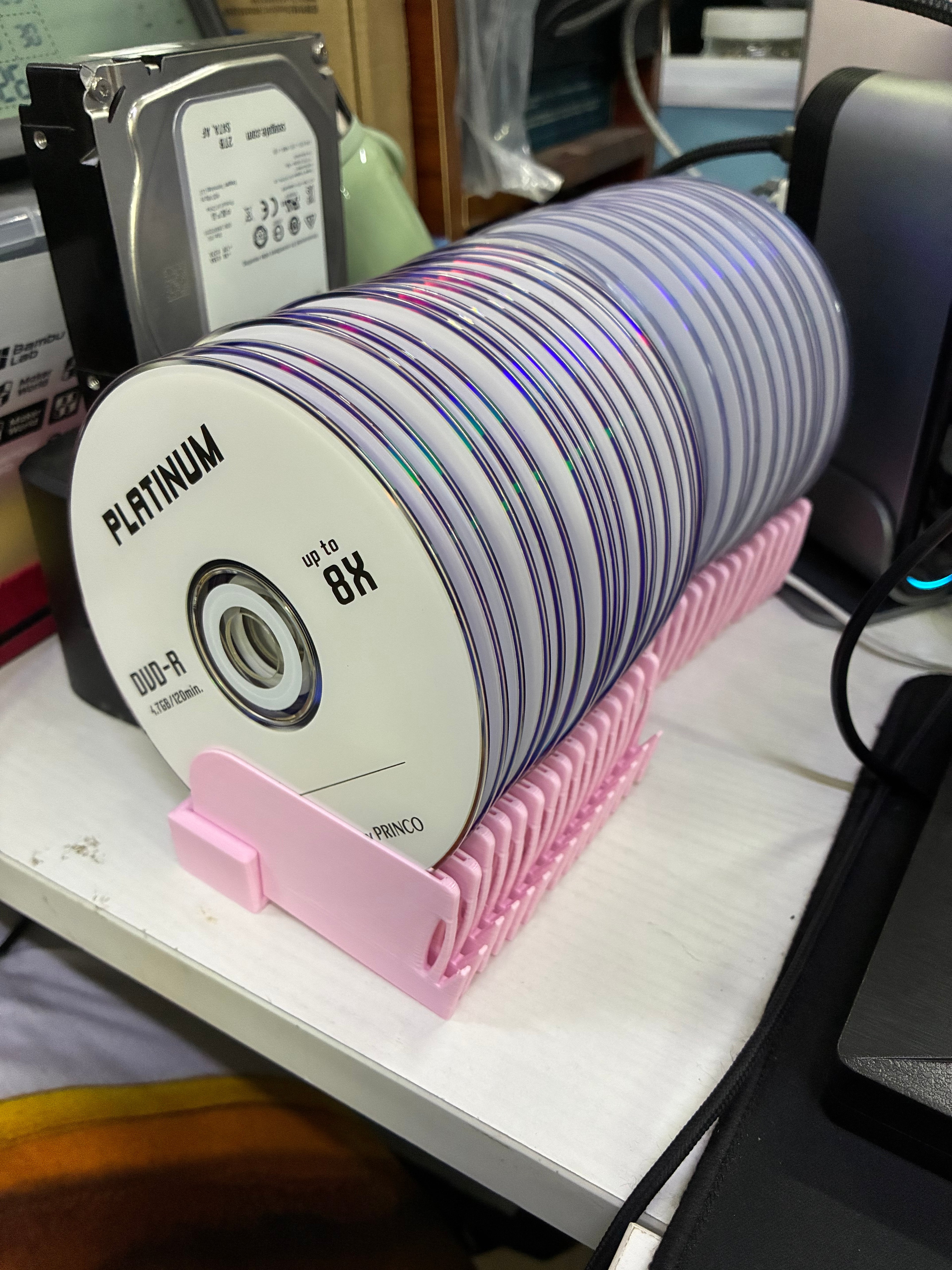 disk holders with rack