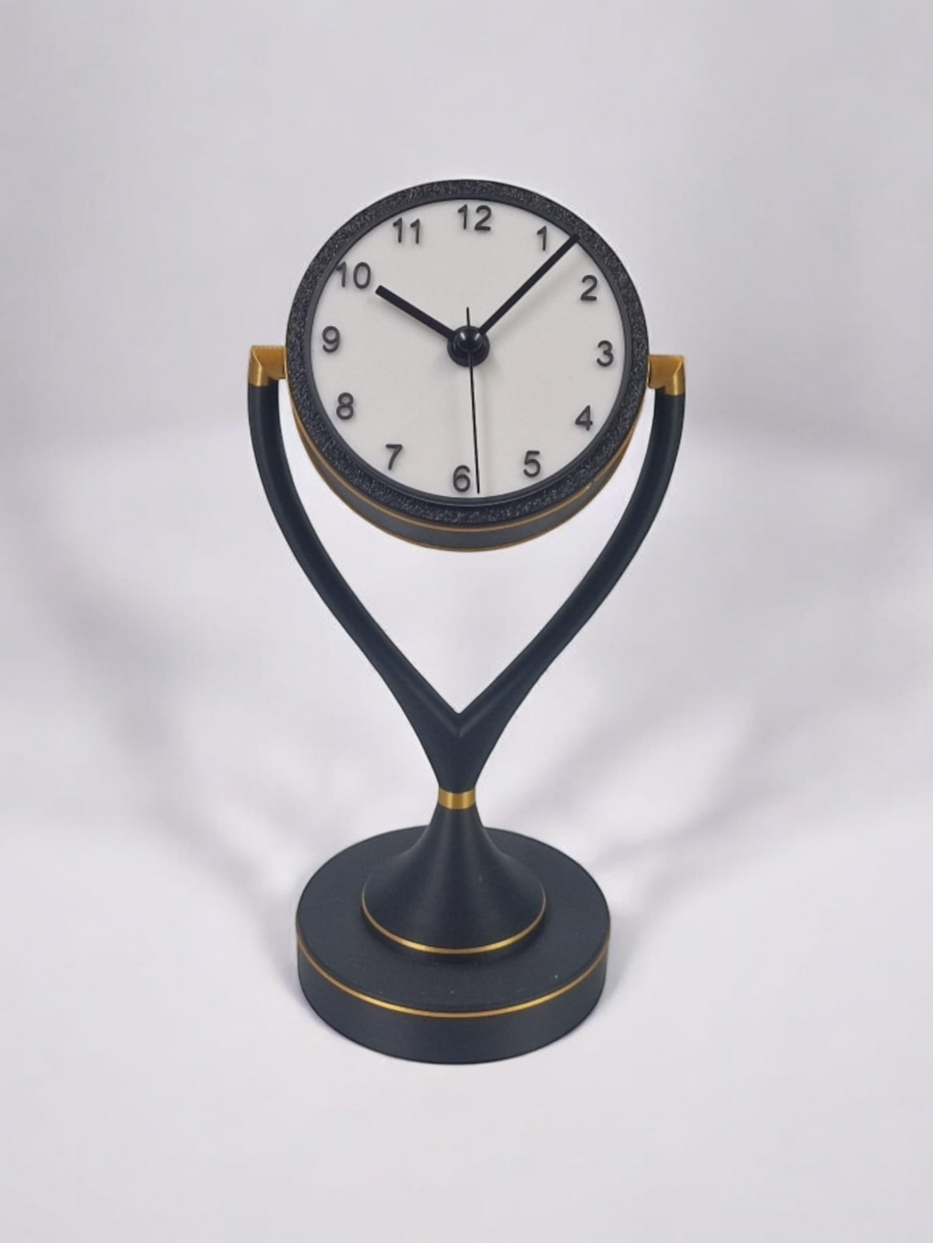 Elegant Desk Clock - contemporary Art Deco style
