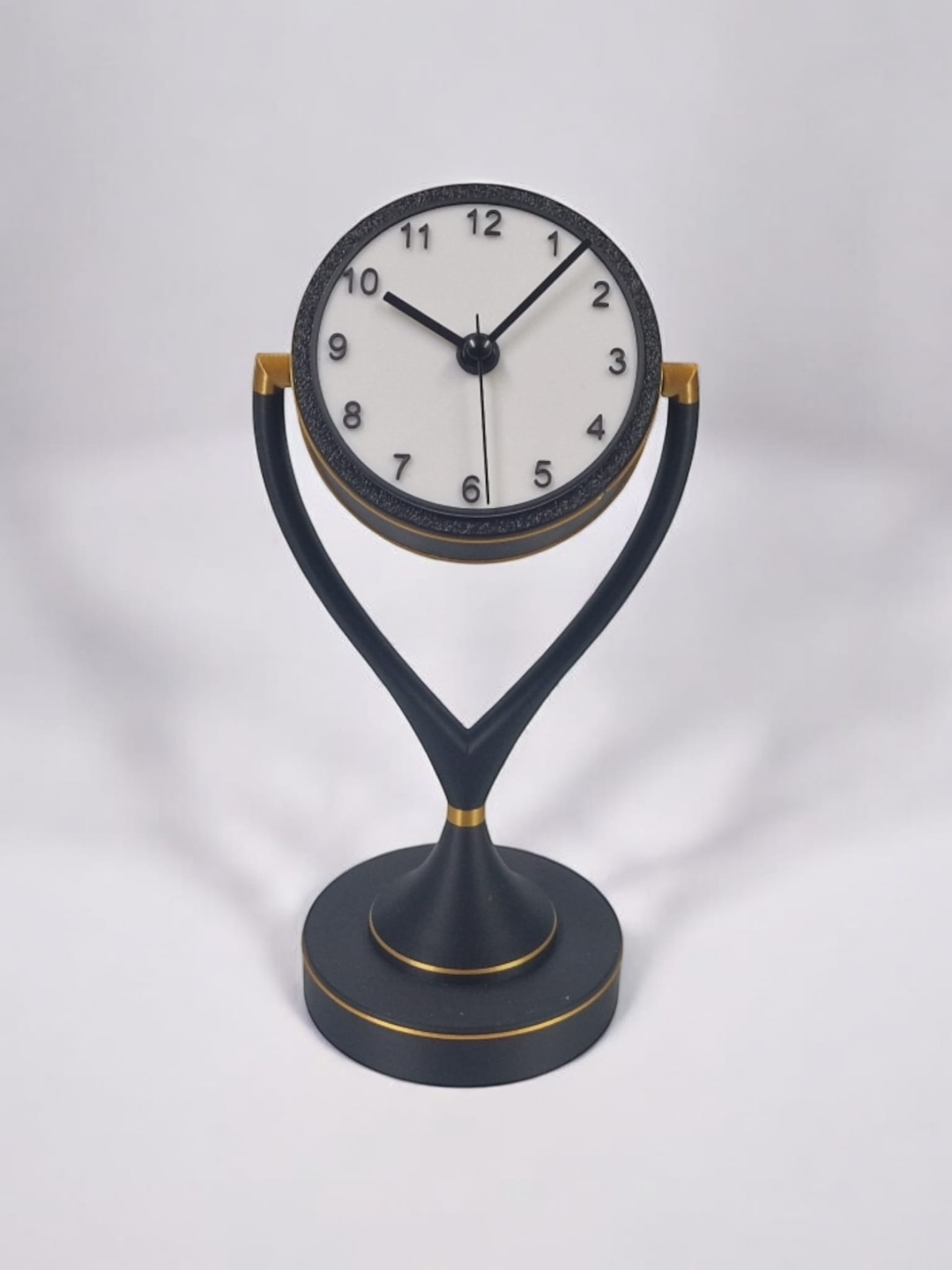 Elegant Desk Clock - contemporary Art Deco style
