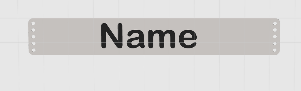sewable nametag