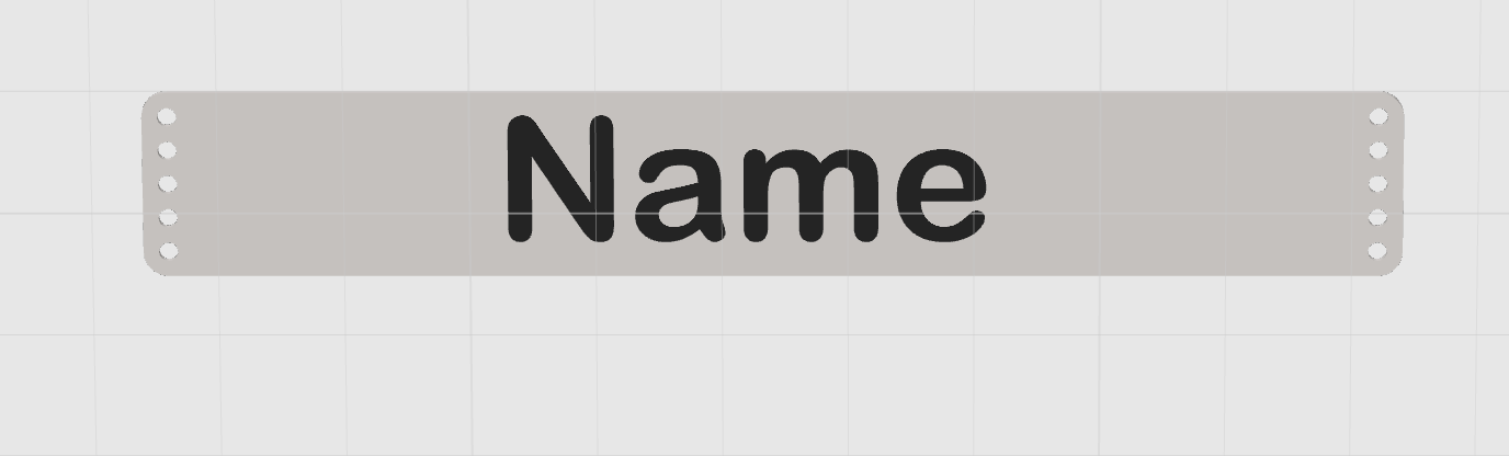 sewable nametag