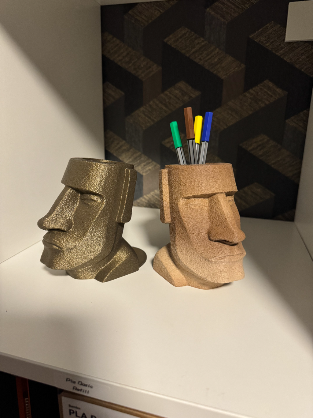 Moai pinsel Stiftehalter