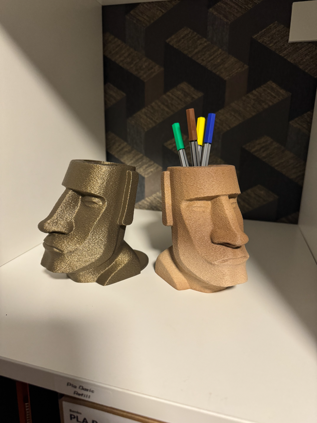 Moai pinsel Stiftehalter