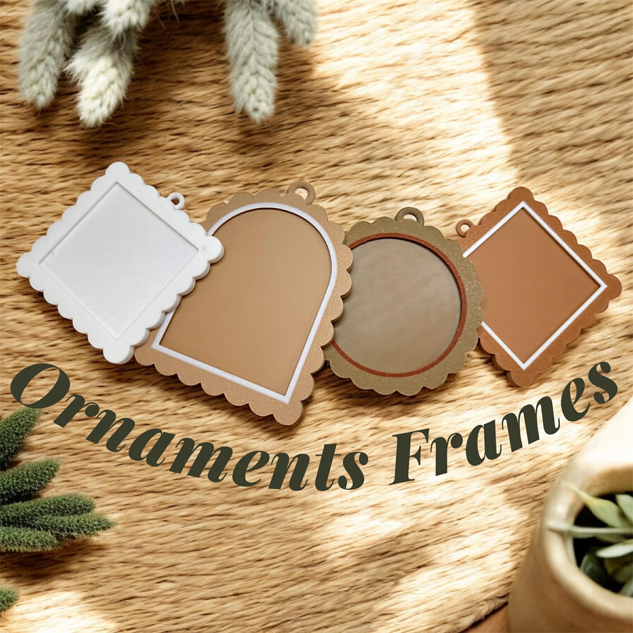 Boho Frame Ornaments
