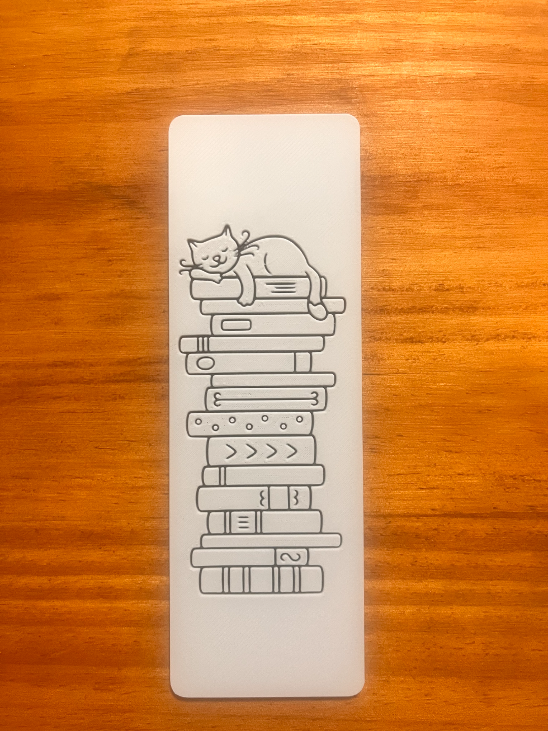 Cat Sleeping Hueforge Bookmark