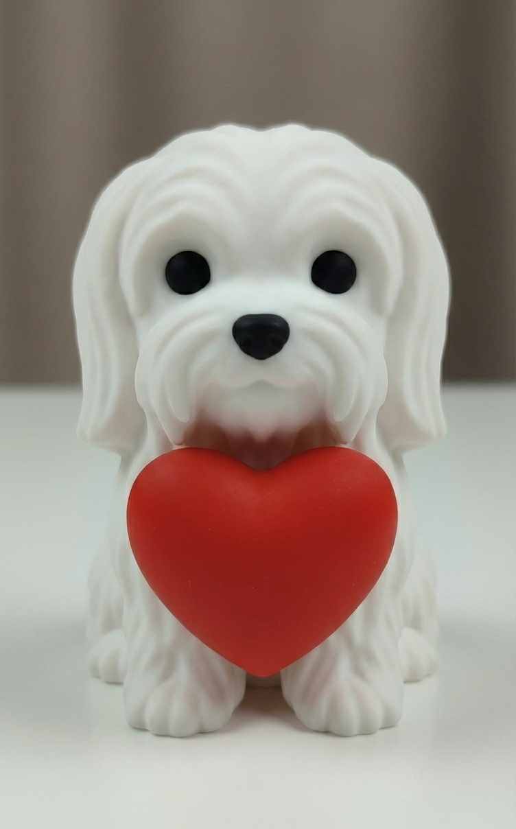 Maltese Holding Heart (Free Commercial Use)