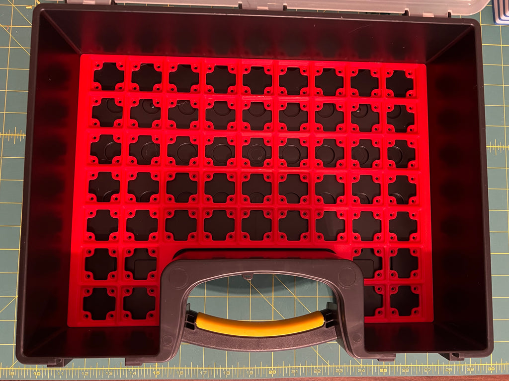 Gridfinity baseplates for Harbor Freight parts organizer (large)