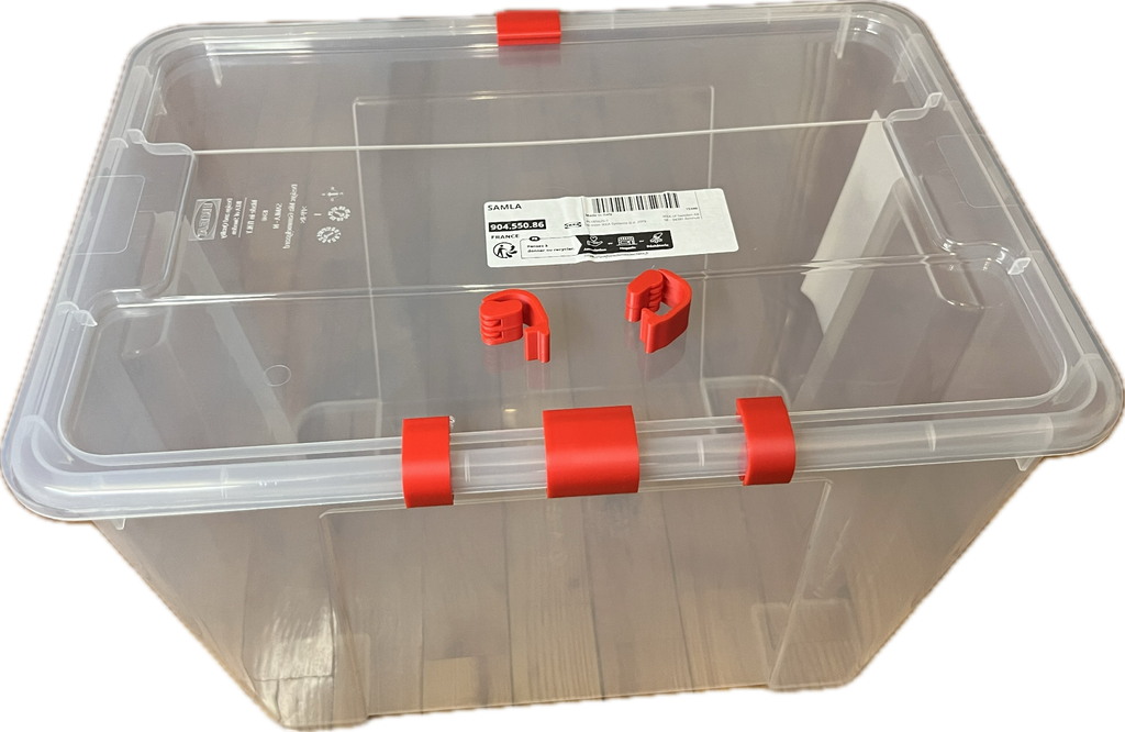 Mini Clips for Ikea Samla 22l filament Dry Box