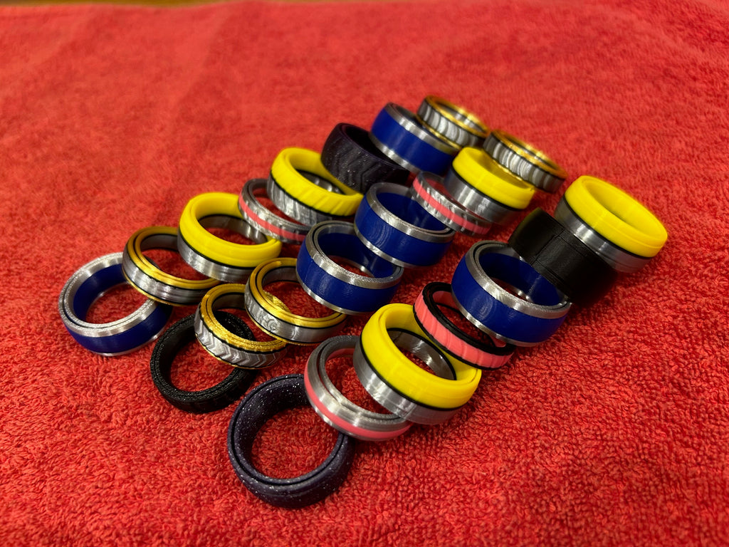 FIDGET RING - WEARABLE SLIMLINE DESIGN - 6 DESIGNS