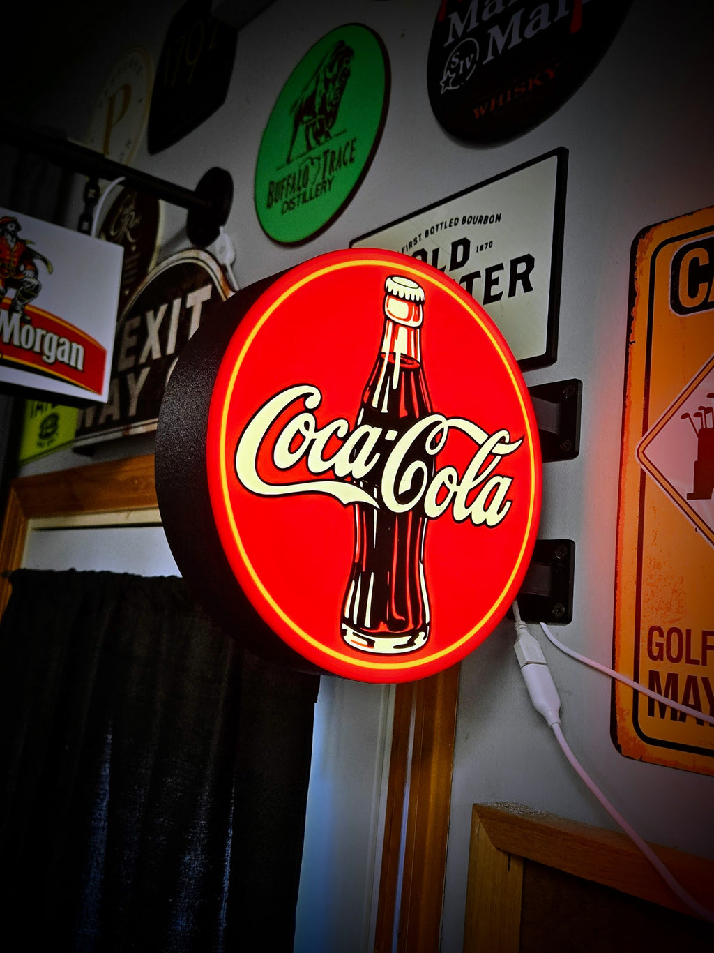 Vintage Coca Cola 2-Sided LED Lightbox Wall Sign