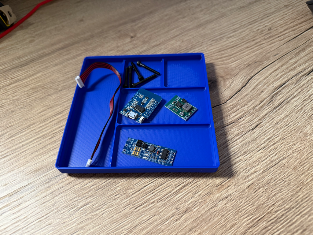 Gridfinity parts tray 3x3 1.5u height