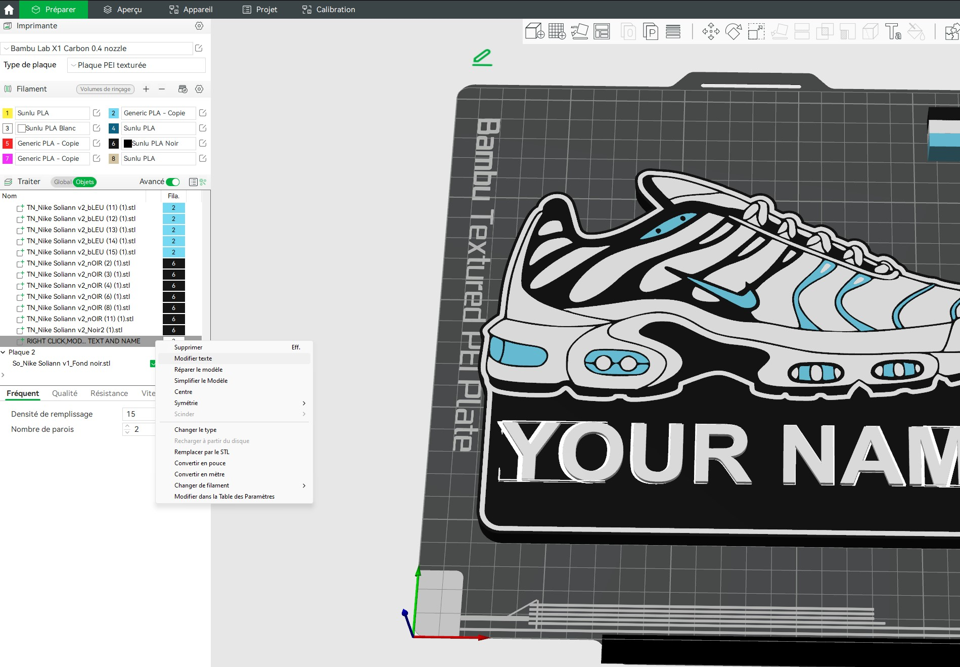 Light Nike TN Shoes lamp with YOUR NAME LED 1AMS