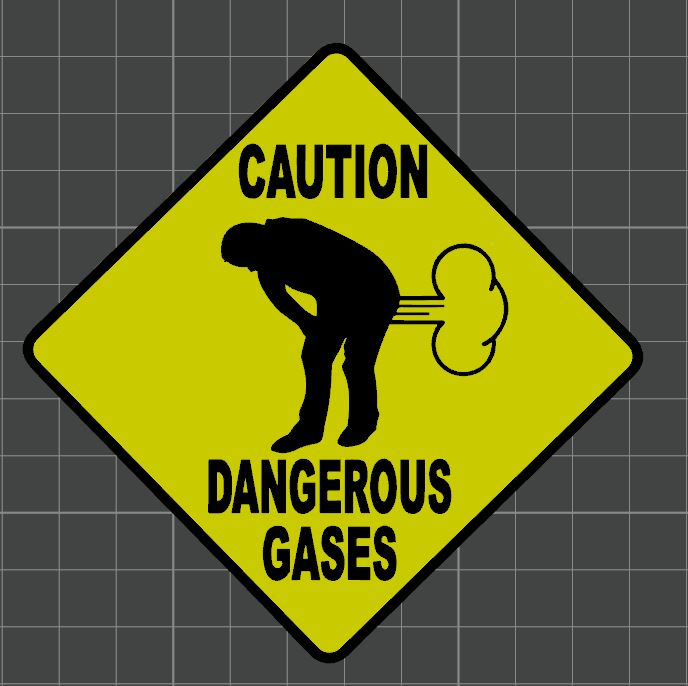 DANGEROUS GASES SIGN