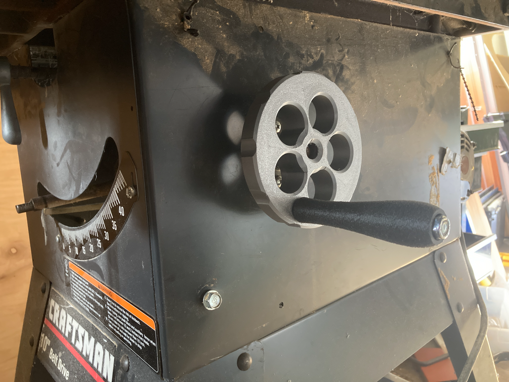 Table Saw Elevation/Tilt Hand Wheel for 1/2" Shaft