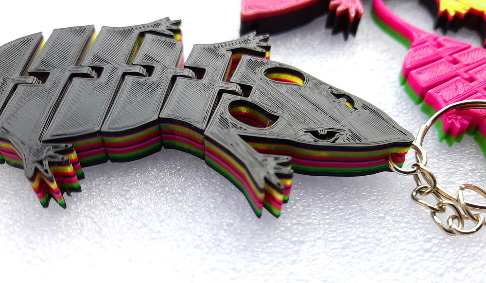 Articulated Flexi Rat Mouse Keychain