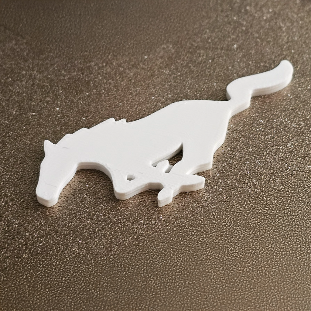 Ford Mustang Logo - No Text (3D Printed)