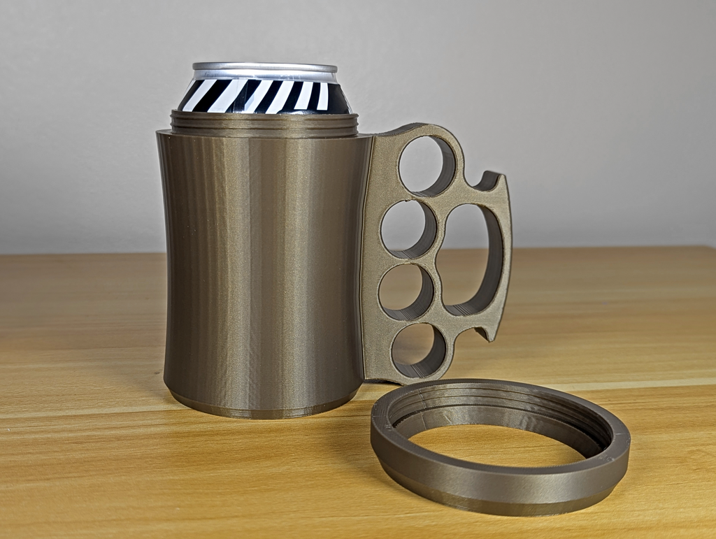 Brass Knuckle 12oz Can Koozie