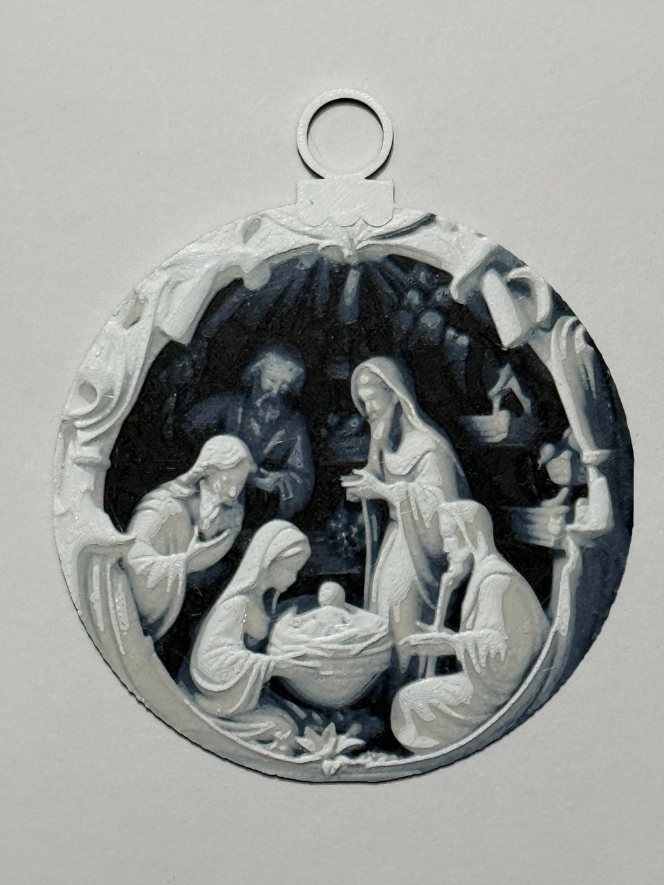 Christmas ball of Jesus' birth- nativity scene