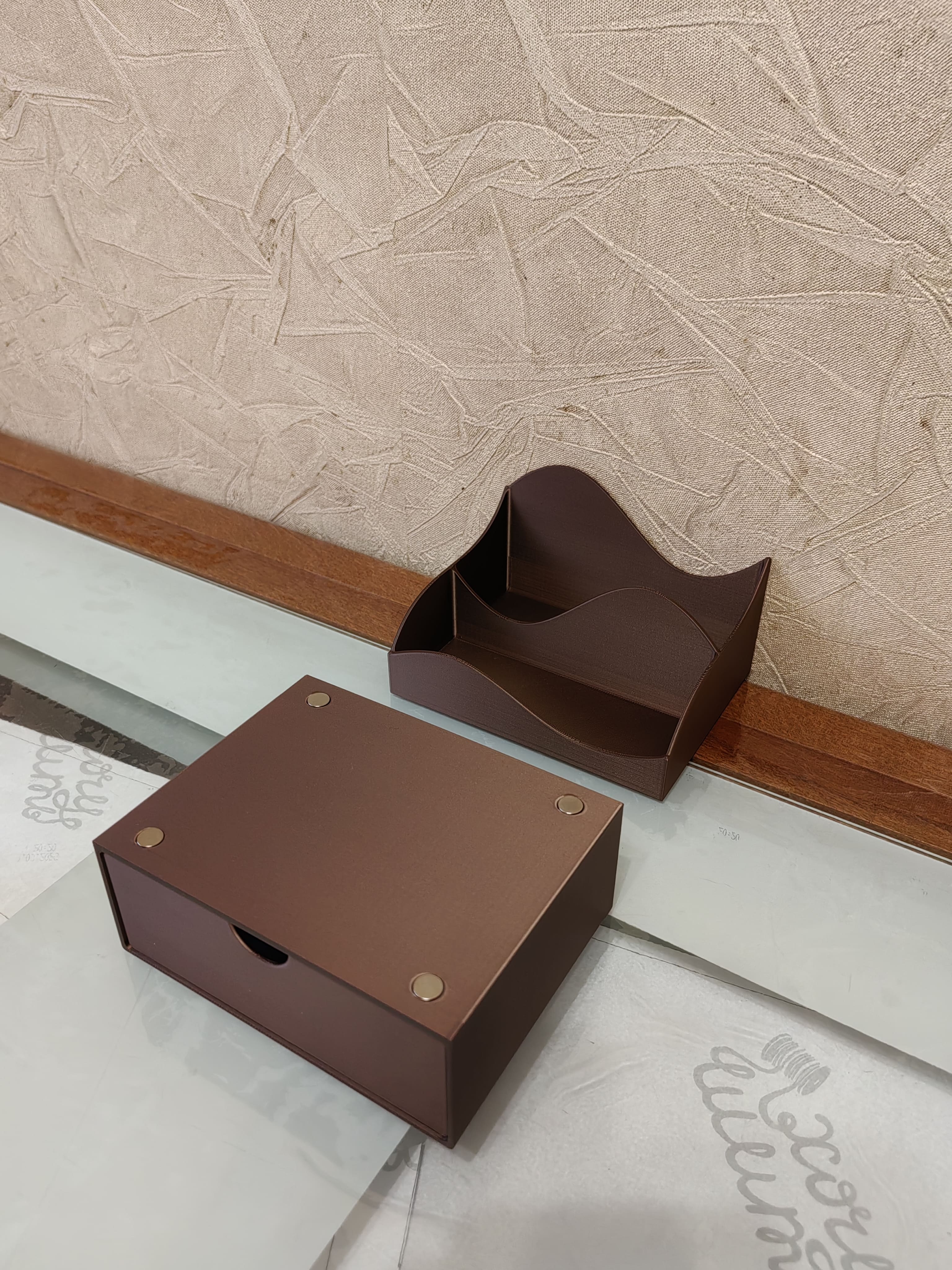 Napkin Holder with Drawer – 2-in-1 Table Organizer
