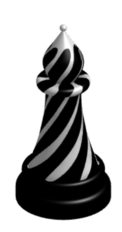 Spiral Passthrough Chess Bishop