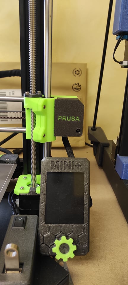 X axis motor cover for Mini Bear With Prusa text