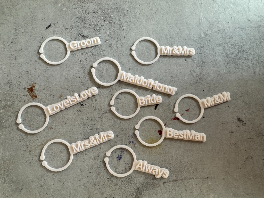 Wine Glass Name Tags - SCAD Customizable!!