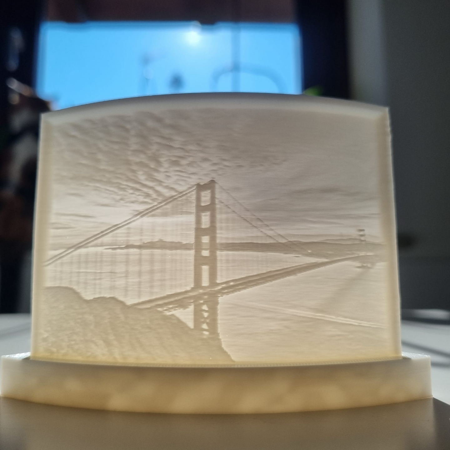 Lithophane of Golden Bridge