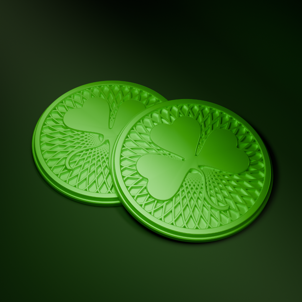 Shamrock coaster