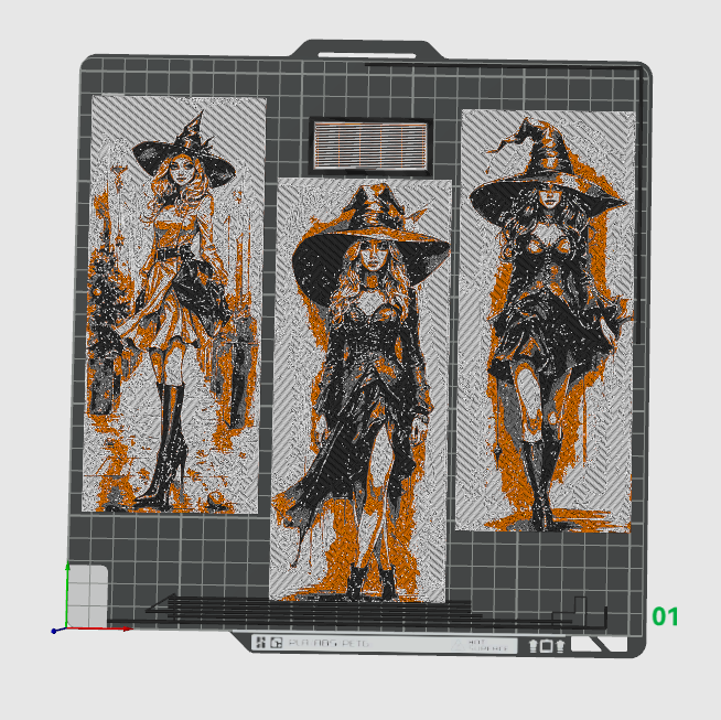 Set of 3 Bookmarks - Witch and Halloween fashion can be worn all year by some, and make it look good