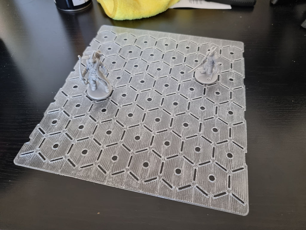 1.5" (38mm) Hex Grid Stencil Sheet