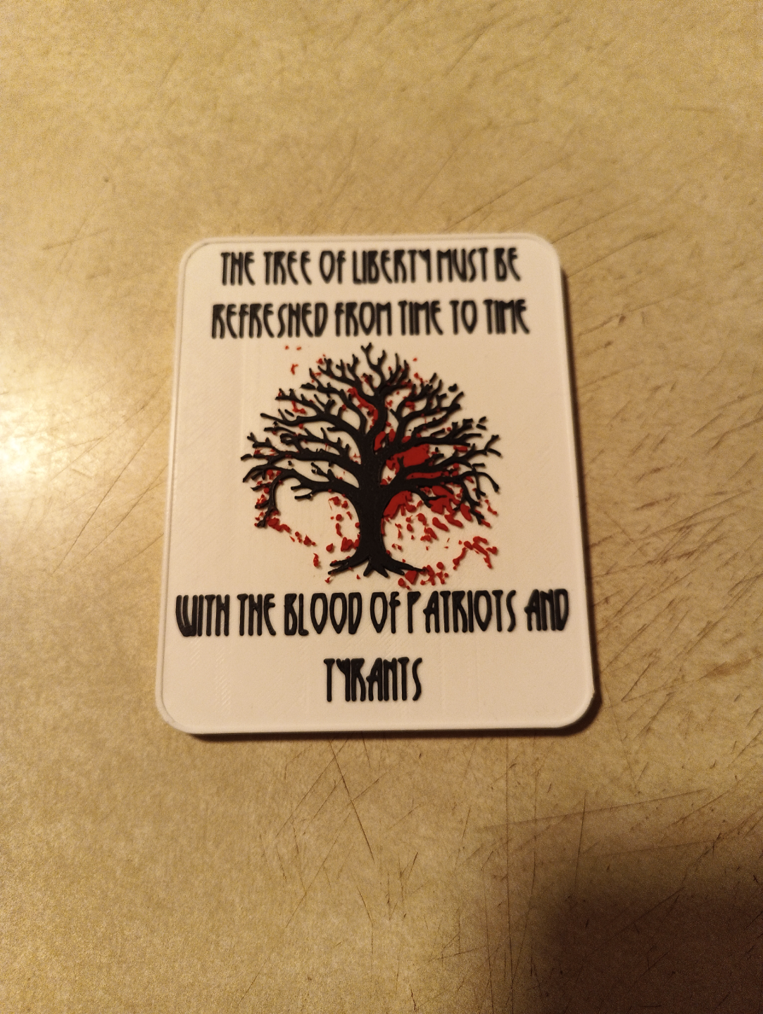 Tree of liberty magnet