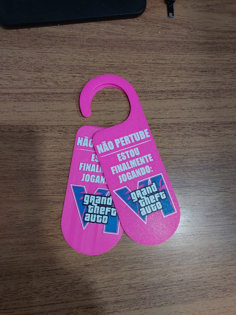 Plaquinha de Porta Gamer GTA VI – Não Perturbe